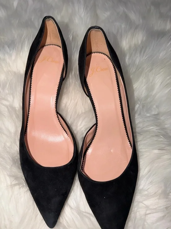 J. Crew Black Lucie Suede Pumps Women’s 10 - Picture 3 of 6